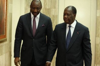 Côte d'Ivoire - Mali : Alassane Ouattara reçoit Tiéman Hubert Coulibaly
